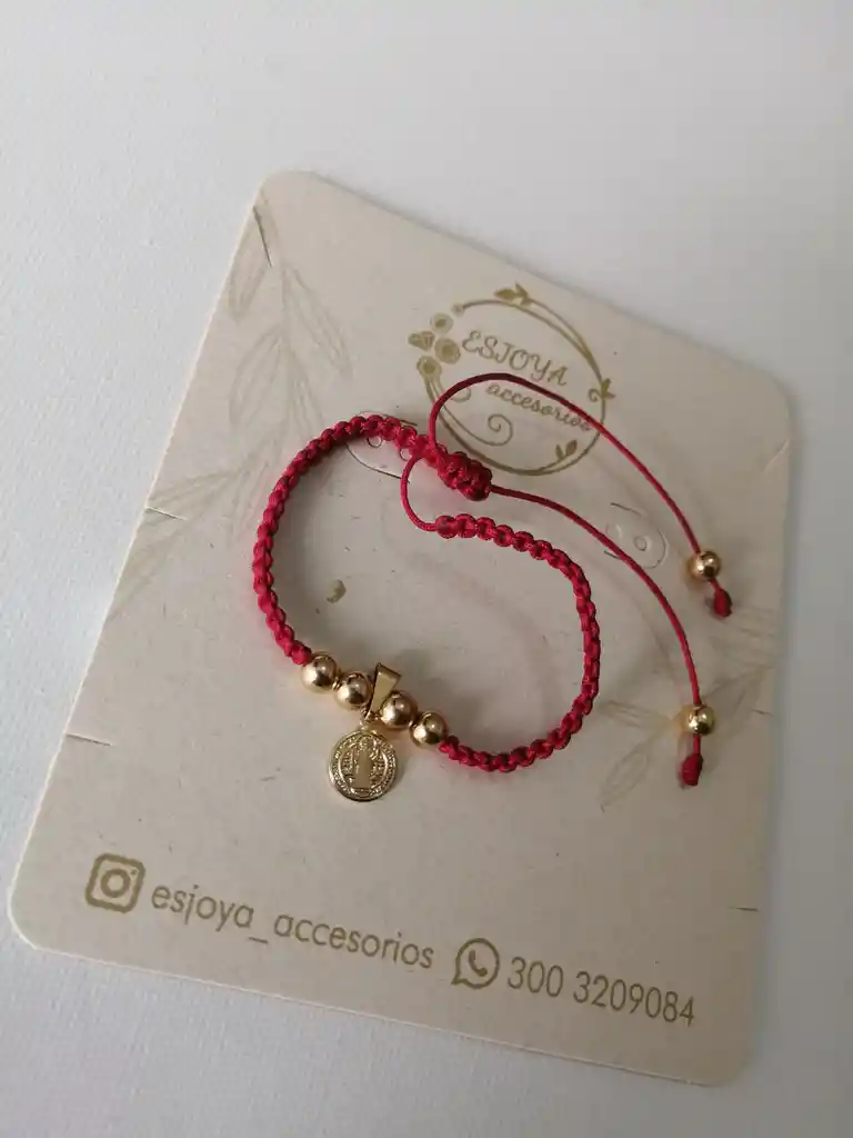 Pulsera Tobillera Cristo Dorado Oro Laminado