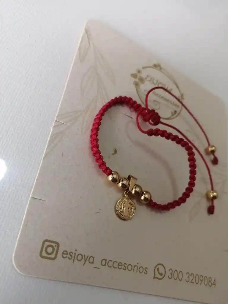 Pulsera Tobillera Cristo Dorado Oro Laminado