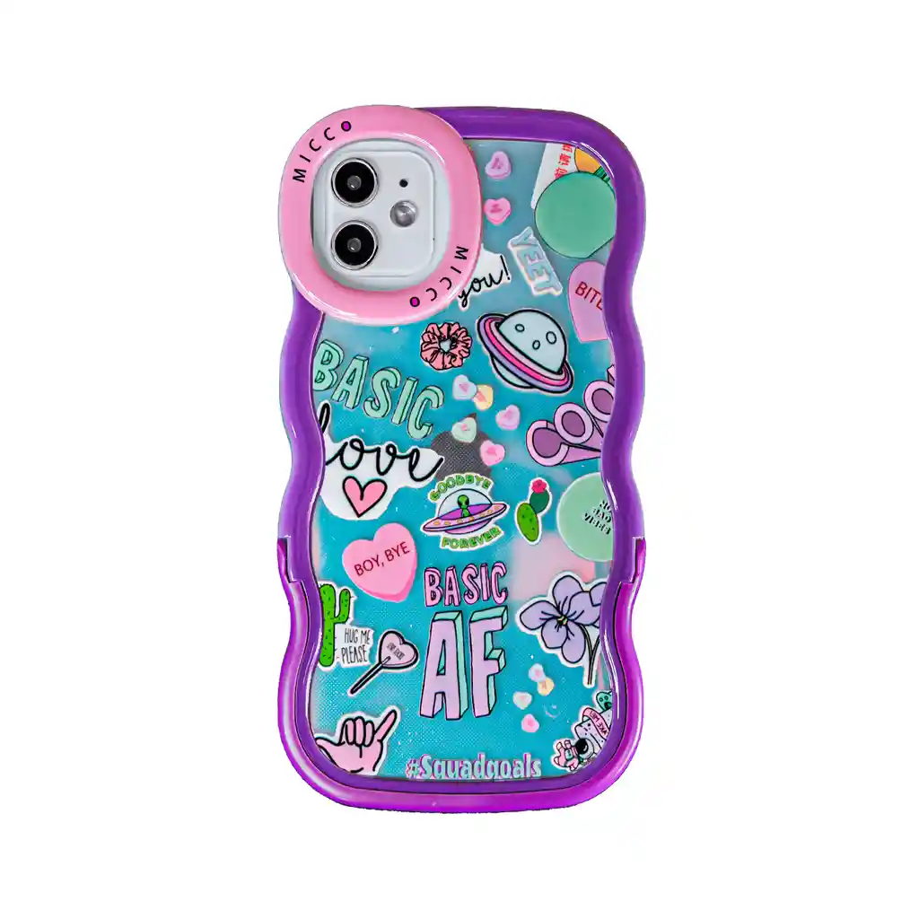 Estuche Iphone 11 Ondas Print (astetik)