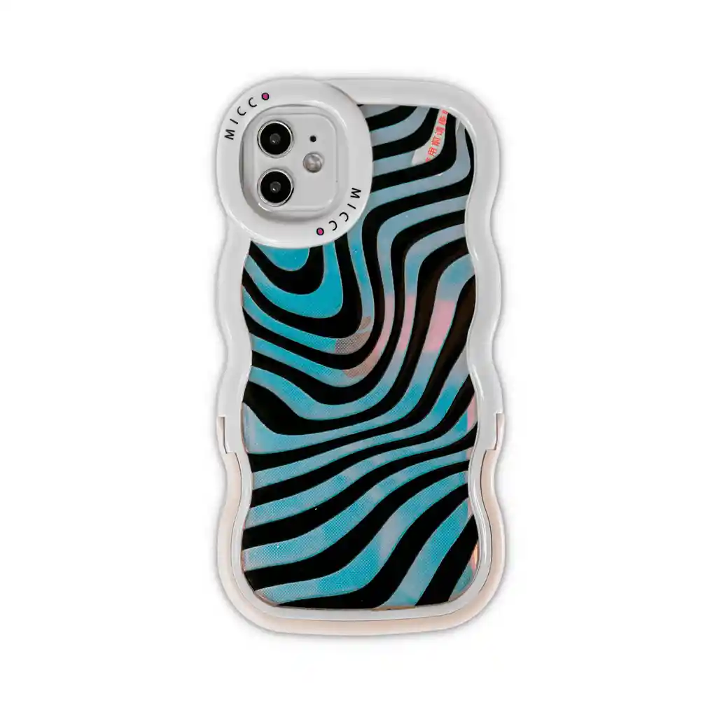 Estuche Iphone 11 Ondas Print (zebra)