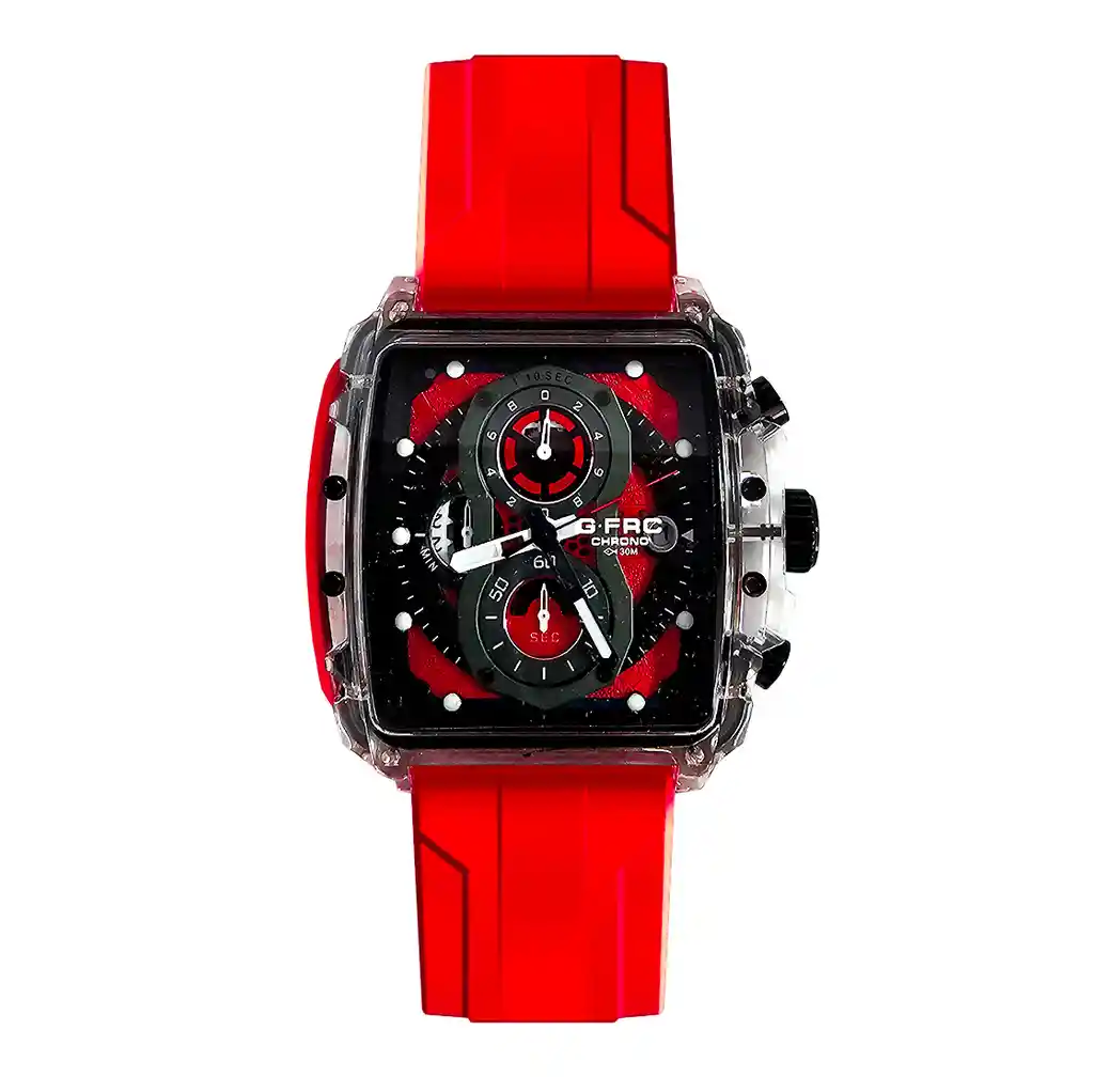 Reloj G-force Original H4113g Calendario Cuadrado + Estuche