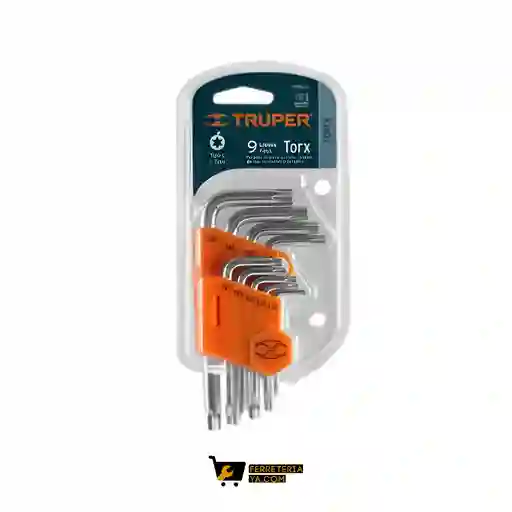 Juego Llaves Torx 9 Truper 15554