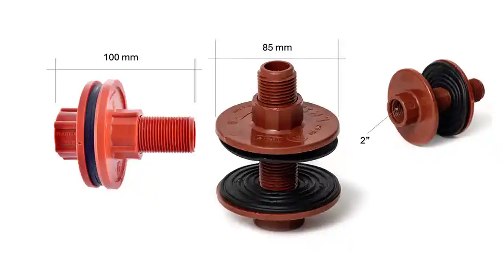 Flanche De 1 Pulgada Para Tanques De Agua Acople Adaptador