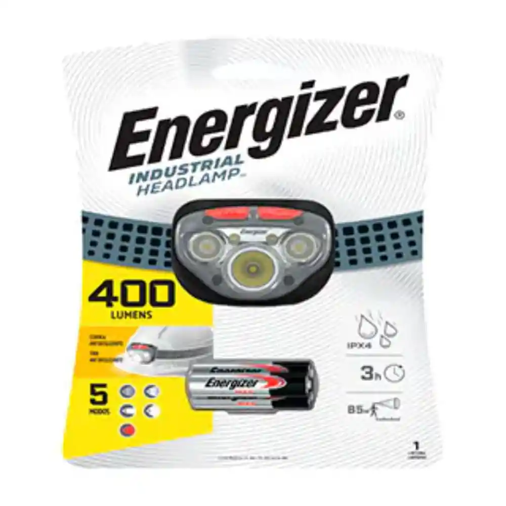 Linterna Frontal Industrial 400 Lumens, Energizer