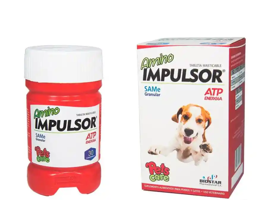 Suplemento Perro Y Gatos Amino Impulsor X 30 Tabletas