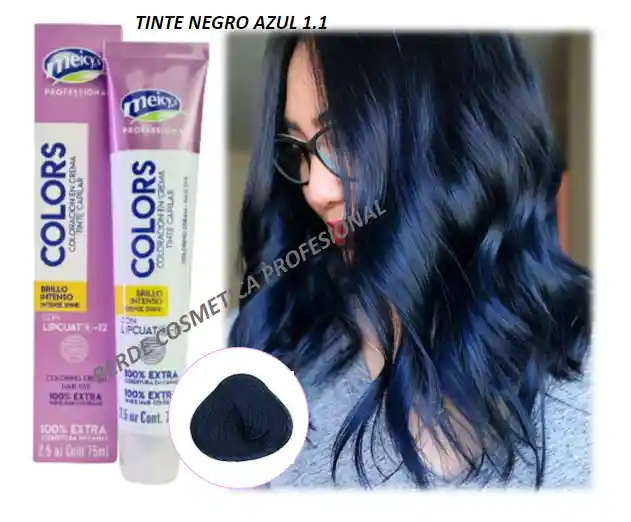 Tinte Negro Azul 1.1 Meicy 75ml