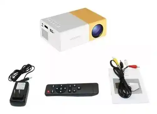 Proyector Led Portátil 3d Home Theater Yg300 Color Amarillo 110v/220v