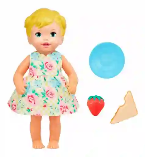 Muñeca Little Mommy Hagamos Un Picnic Vestido Flores