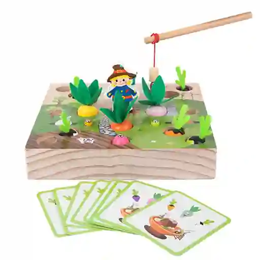 Juego De Mesa Pesca Magnética La Granja Motricidad Niño Niña