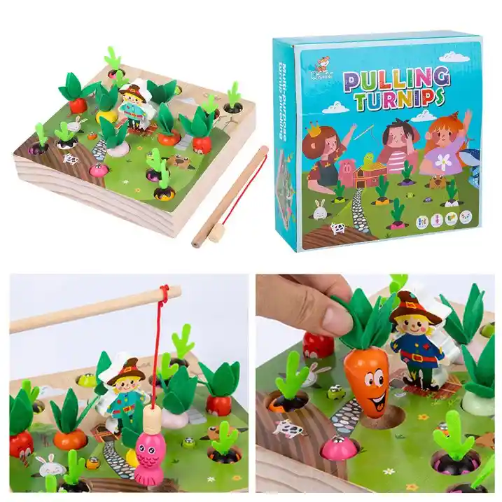 Juego De Mesa Pesca Magnética La Granja Motricidad Niño Niña