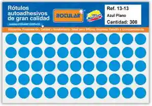 Paquete De Sticker Circular Adhesivo 13x13mm X308 Unds Plateados - Rotulos