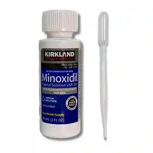 Kirkland Minoxidil Líquido 5% 60ml Tratamiento 1 Mes Sfs Mx2