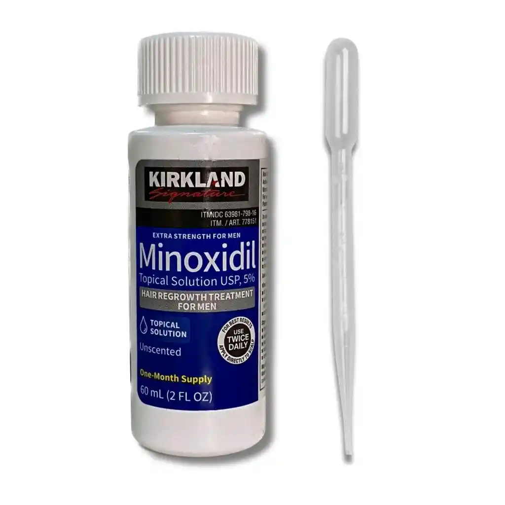 Kirkland Minoxidil Líquido 5% 60ml Tratamiento 1 Mes Sfs Mx2