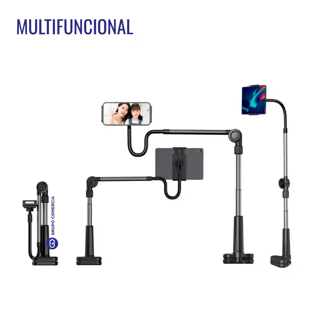 Soporte Tablet Celular Pedestal Escritorio Flexi Ajustable