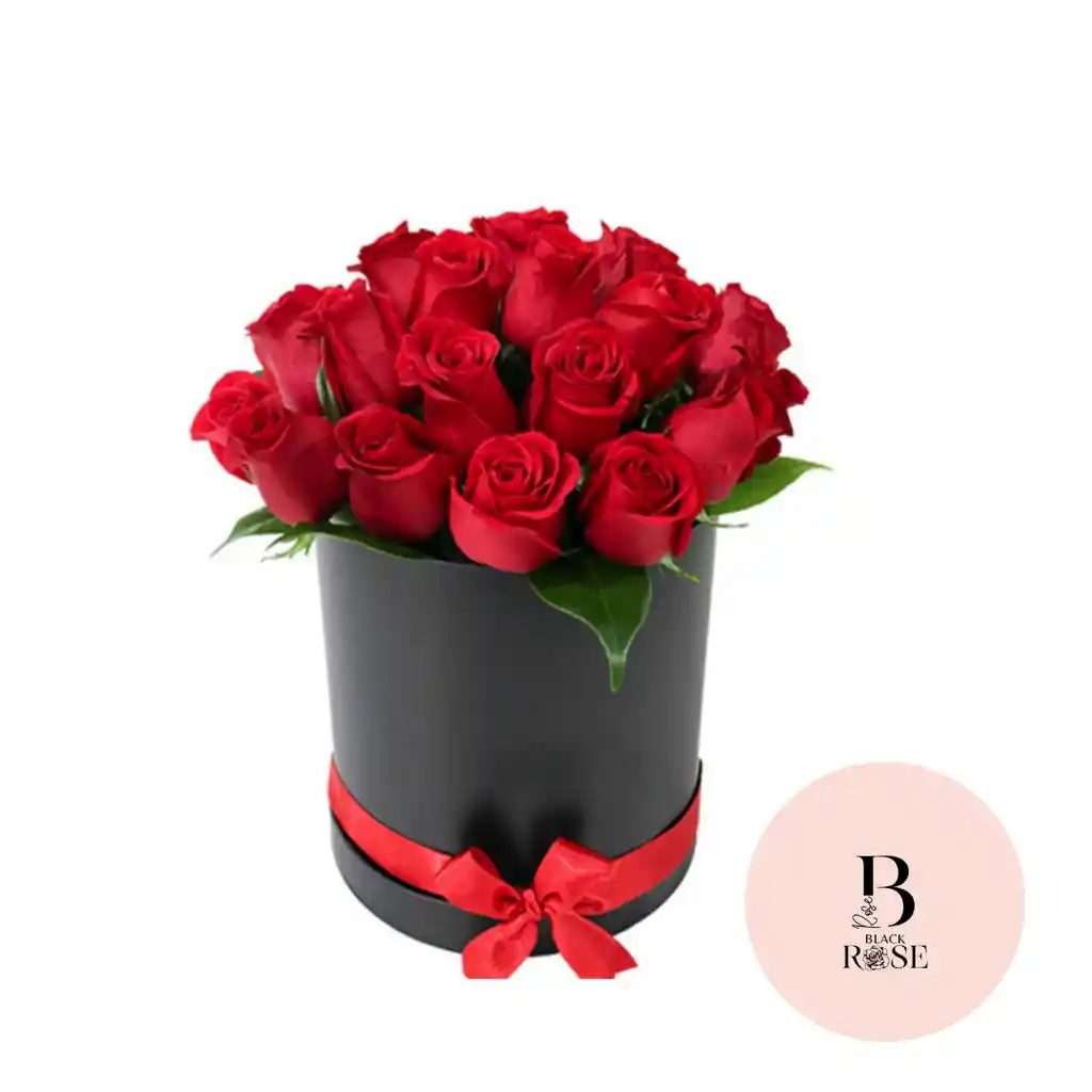 Rosas Rojas X24 En Caja Cilindrica