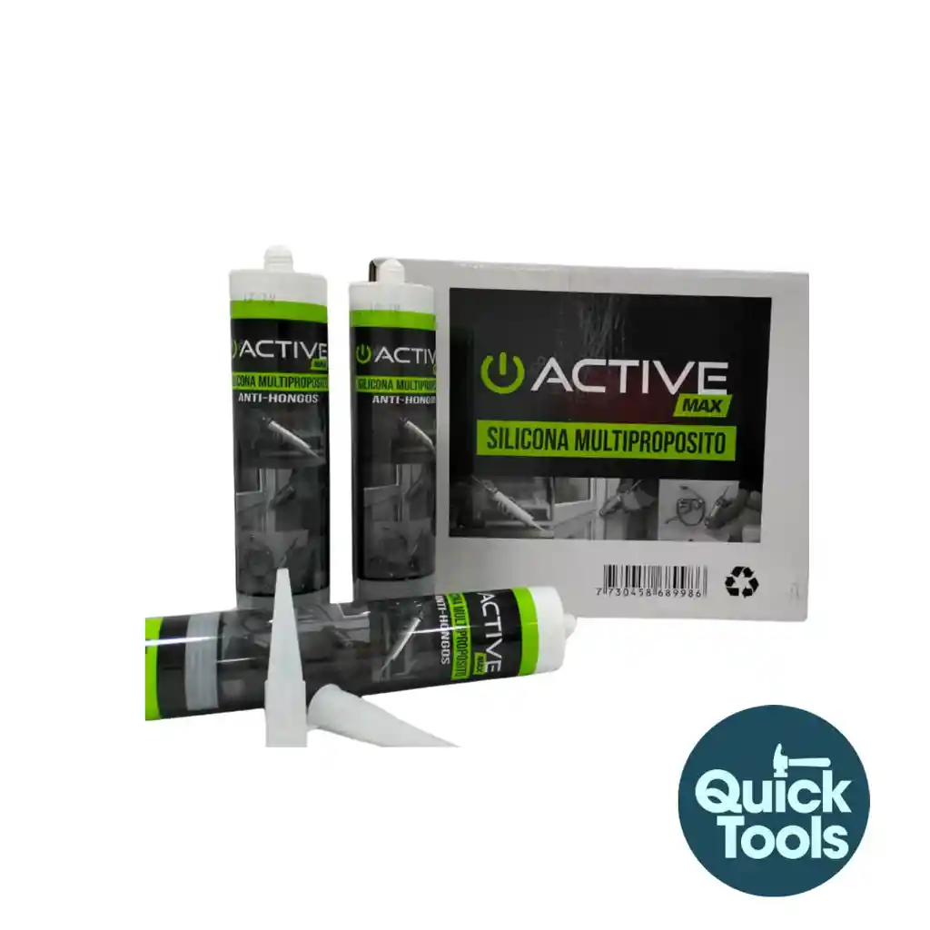 Silicona Tubo Active Transparente 300cc