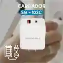 Cargador Con Puertos De Carga Usb Y Tipo C - Sg-102c