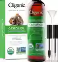 Aceite De Ricino Orgánico Con Kit De Pestañas . Cliganic Organic Castor Oil 240ml