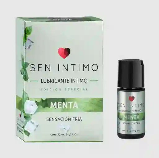 Lubricante Intimo Menta 30ml Sensación Fria Sen Intimo Edicion Especial