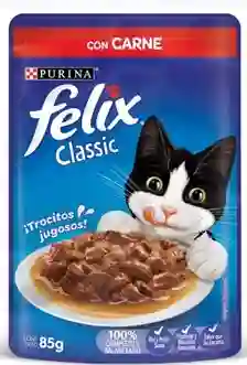 Alimento Humedo Felix Carne 85g