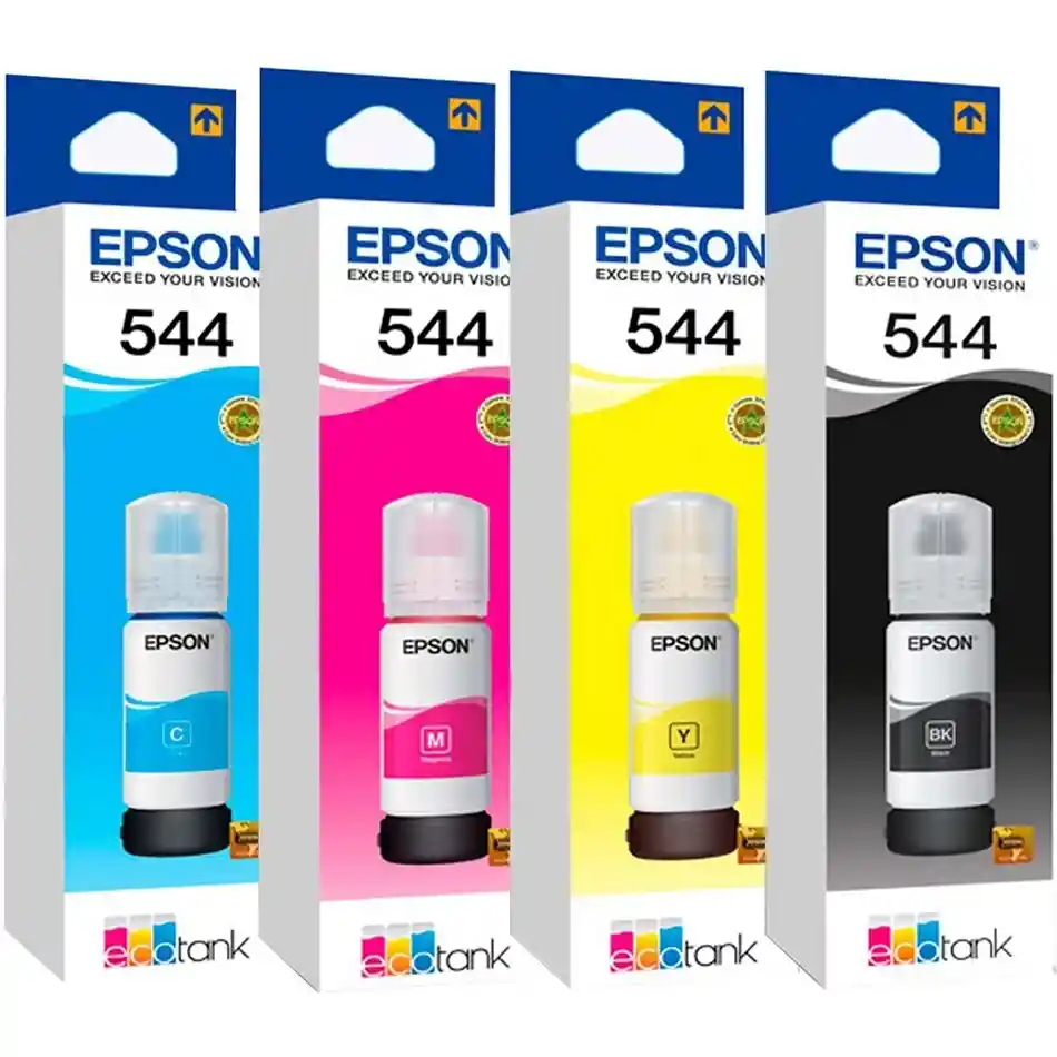 Kit X4 Tintas X70ml Originales Epson 544