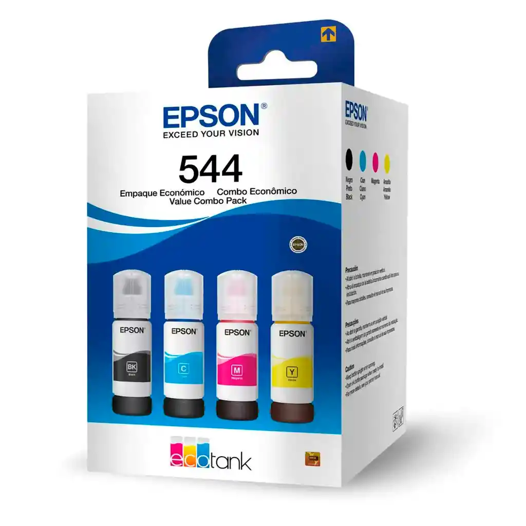 Kit X4 Tintas X70ml Originales Epson 544