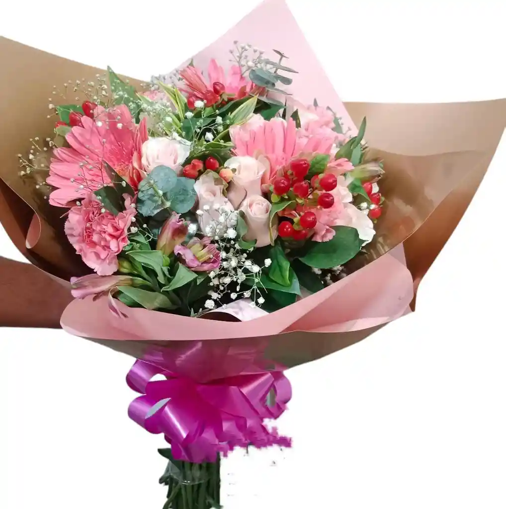 Flores Rosadas, En Bouquet