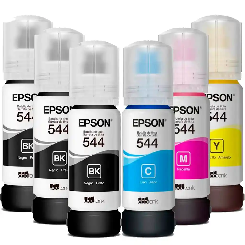 Kit X6 Tintas Originales Certificadas Epson 544