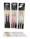 Set Pincel Sintetico Liner X4 Unidades Unicolor