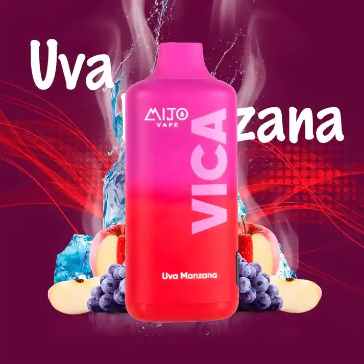 Mijo Vape Vica 6.500puffs Uva Manzana 50mg Salt Nic