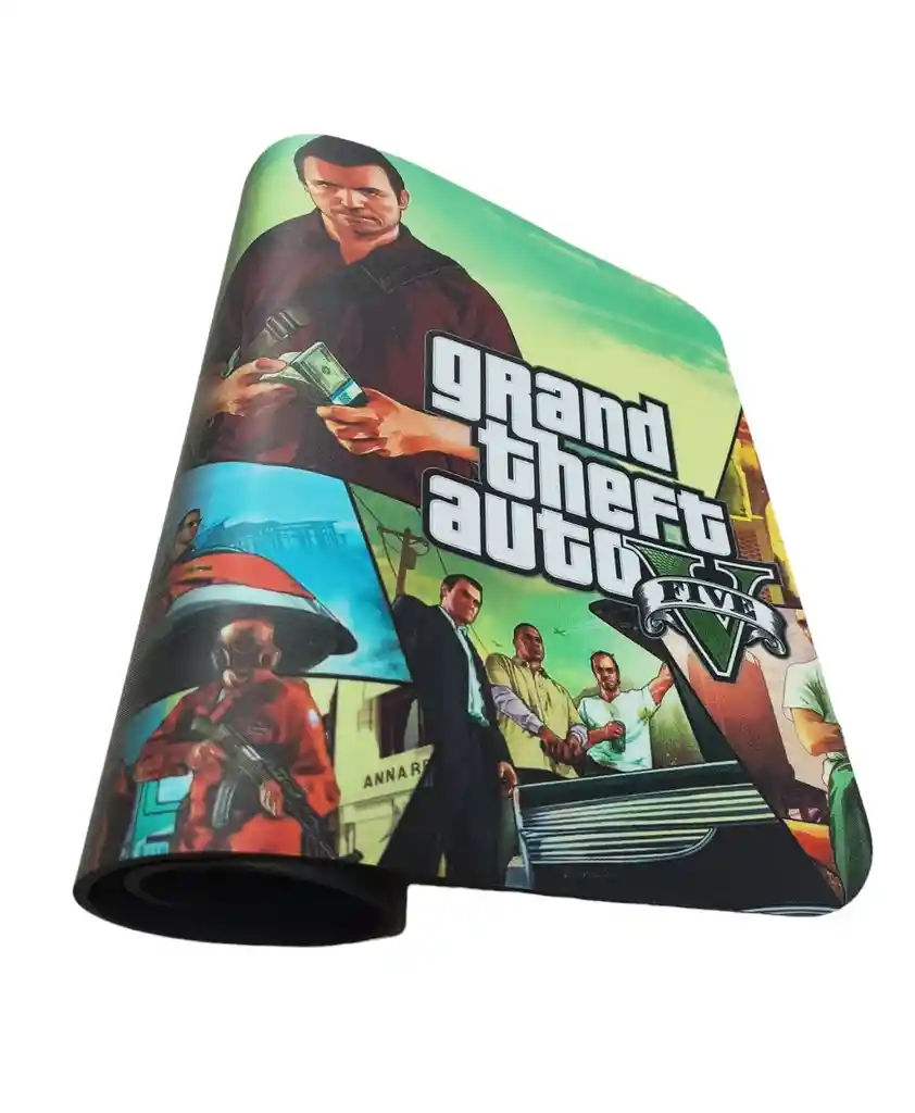 Pad Mouse Gamer Xl Diseño Gta (grand Theft Auto) 30cm X 70cm