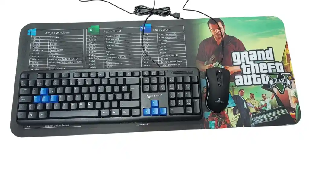 Pad Mouse Gamer Xl Diseño Gta (grand Theft Auto) 30cm X 70cm