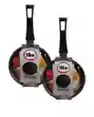 Set X2 Cacerolas De Huevo Ilko 14 Cm Antiadherentes Con Tapa