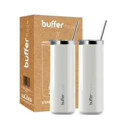 Vasos Termicos Set De 2 Buffer Acero Inoxidable Frío Y Calor