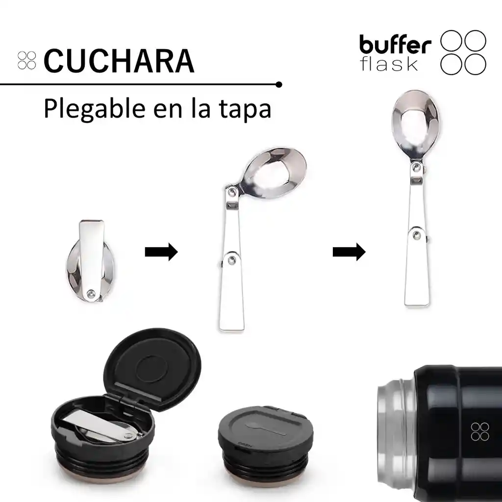 Termo Comida Y Liquido Buffer Multiproposito 800ml + Bolso