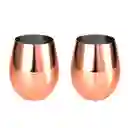 Mug Vasos Cobre Set 2 Cantina Moscow Mule Coctel Inoxidable