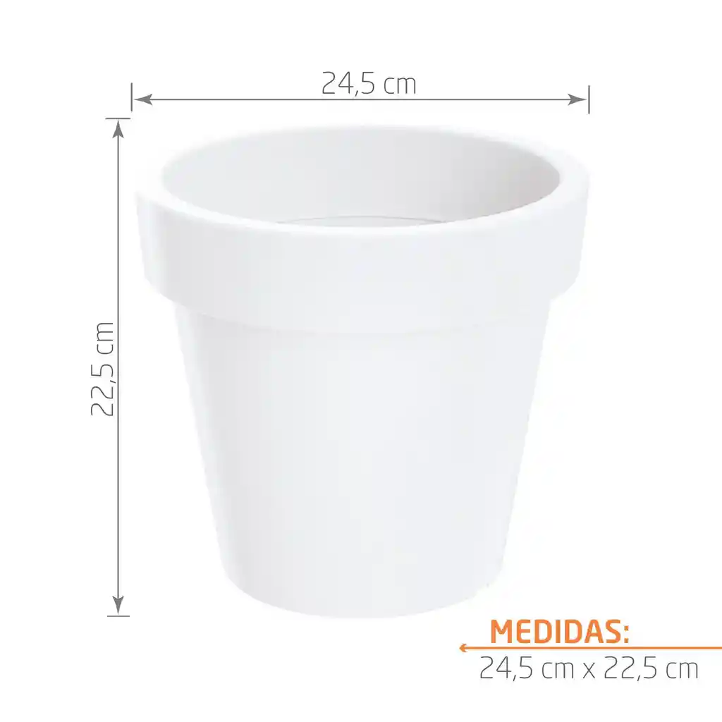 Matera Lofly 25 Cm Blanco