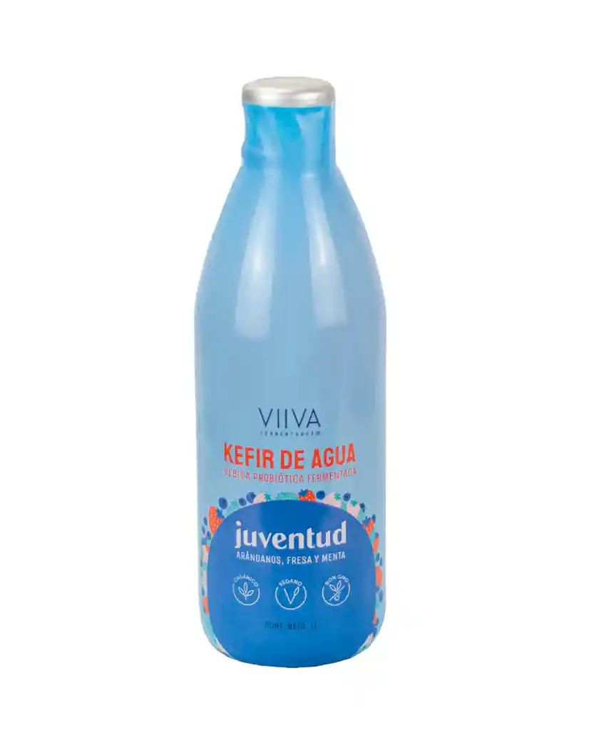 Kéfir En Agua Juventud Viiva (arándanos, Fresa Y Menta) 1000 Ml