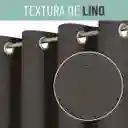 Cortina Blackout 100% Anti Luz, 2 Paños 140x220 Textura Lino