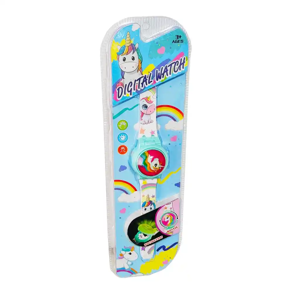 Reloj Niñas Digital Tapa Infantil Unicornio 360 Pony Niñas