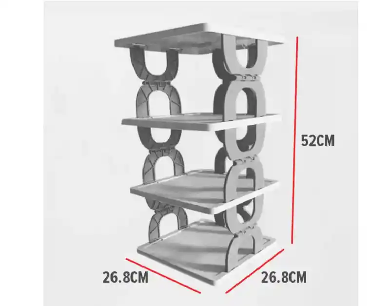 Zapatero Multicapas Organizador Plegable Para Zapatos 3 Niveles