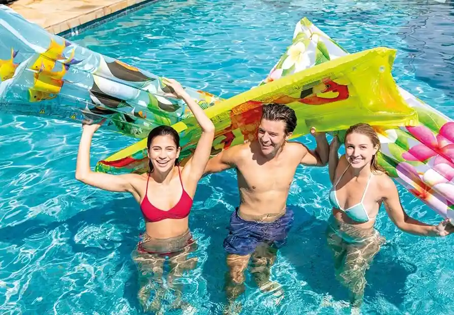 Flotador Colchoneta Piscina Colchón Inflable Agua Colores Surtidos