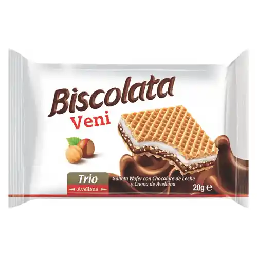 Biscolata Veni Wafer Cubierta De Chocolate