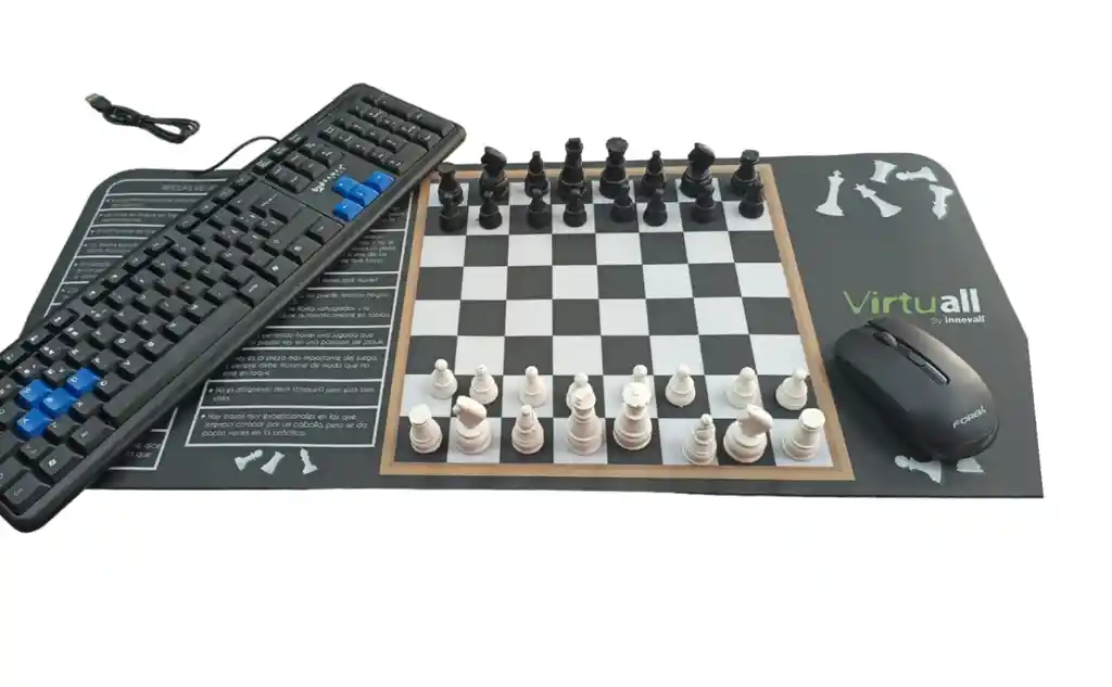 Pad Mouse Gamer Xl Diseño Ajedrez 30cm X 70cm