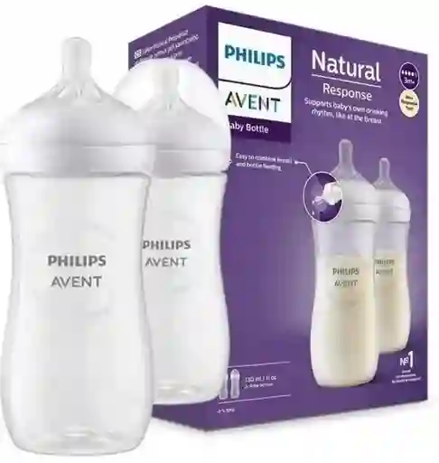 Set X 2 Teteros Avent Natural 3.0 Response 11 Oz Scy906/02