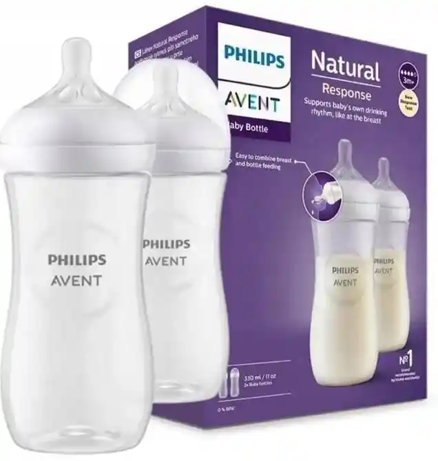 Set X 2 Teteros Avent Natural 3.0 Response 11 Oz Scy906/02