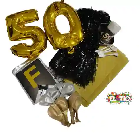 Feliz Cumpleaños Kit De Decoracion Para 50 Años