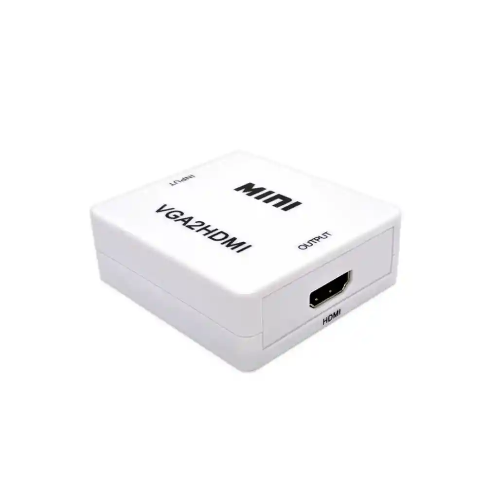 Conversor Adaptador Vga A Hdmi Vga2hdmi Caja Blanca