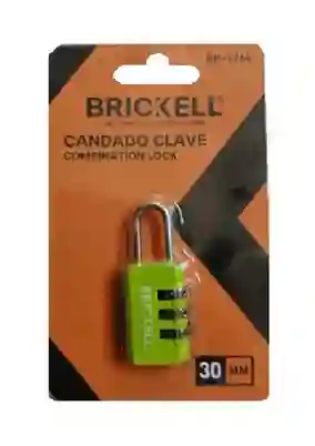 Candado Clave Combinacion 3 Digitos Brickell 30mm Refbk-1764