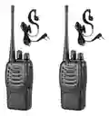 Dos Radios Walkie Talkie Baofeng Bf-888s Uhf (x2) Con Audífonos!